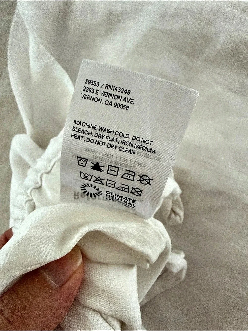 Reformation Wide Leg Lined Linen Pants White XS Like New